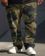 Street Camouflage Flag Print Large Men's Suit