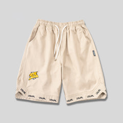 Men’s Big & Tall S Logo Printed Athletic Street Style Shorts