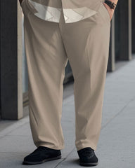 Men's Arrow Plus Size Gradient Short Sleeve Walking Suit