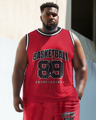 Men's Plus Size Basketball 88 Vest Sports Two-piece