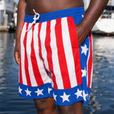 Big & Tall Men's Hawaii. Everyday Casual-Rocky "Heart On Fire" Mixed Shorts