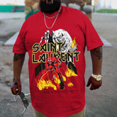 Plus Size Red Sxint LxiLrent T-Shirt