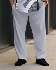 Plus Size Men's Aurora Abstract Circle Print Walking Set