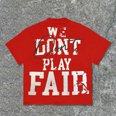 Plus Size Men's Fashion Street We Don't Compete Fairly T-shirt