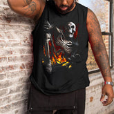 Plus Size Men's Print Tank Top