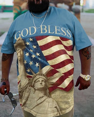 Plus Size Men's Independence DayT-Shirt