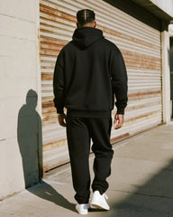 Big & Tall Men's Juneteenth Black History Month Printed Hoodie Suit