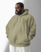 High Quality Fabric High-grade Jacquard Letters Men's Loose Oversized Hoodie