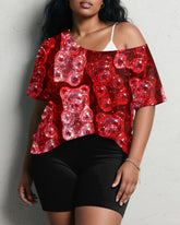 Women's Plus Size Daily Casual Graffiti Jelly Bear Print Short Sleeve Shorts Suit