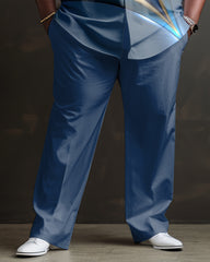 Men's Ombre Art Plus Size Long Sleeve Walking Set