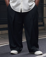 Men's Plus Size Solid Color Casual Trousers