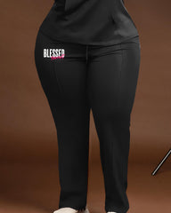 Women's Big & Tall Blessed Periodt Lettering Hoodie Set