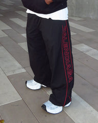 Plus Size Men's Daily Leisure Sports Style Letter Striped Pants