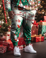 Men's Big & Tall Christmas Tree Forest Graffiti Hoodie Set of Two