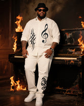 Big Boy Must Have 2025 Holiday Party Music Meets Simple Long Sleeve Shirt Trousers Suit