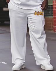 Big Boys June Festival Black History Print Short Sleeve Trousers Suit