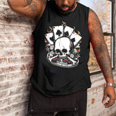 Plus Size Men's Print Tank Top