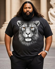 Big Shopper 3D Lion Print Top T-Shirt