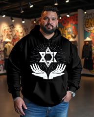 Star Of David Oversized Cotton Hoodie
