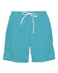 Men's Big Summer Pineapple Print Blue Tank Shorts Suit