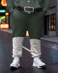 Men's Plus Size Survey Corps Cosplay Hoodie and Sweatpants Set