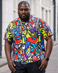 Big People's Abstract Colorblock Top T-Shirt