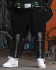 Big Men's Cosplay Art Abstract Machine Hooded Sweater Two-Piece Set