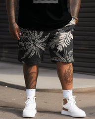 Hawaiian Color Blocks Personalized Print Large Men's Set