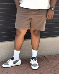 Men's Plus Size Angry Rabbit Print Short Sleeve T-Shirt Shorts Suit