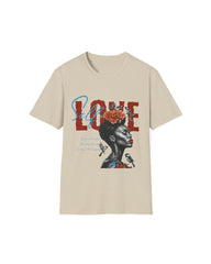 Women's Plus Size Black Culture Round Neck Short Sleeve T-Shirt