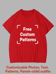 Customized Big and Tall T-shirt (You Can Upload Pictures, Text, Logo, Etc. To Customize Your Interesting T-shirt)
