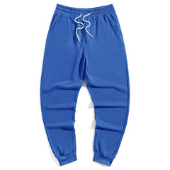 Men's Plus Size Solid Color Drawstring Waist Sweatpants