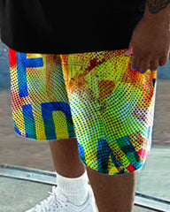 Men's Daily Casual Love Me Skull Printed Short Sleeve T-Shirt Set