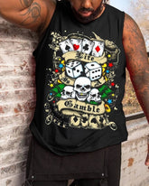 Men's Skull Print Tank Top