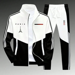Men's Athletic Set Casual Sports Jacket and Jogging Pants