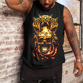 Plus Size Men's Print Tank Top