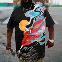Men's Color Smoke Plus Size T-Shirt