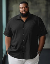 Men's Big and Tall Casual Short Sleeve Button Up Vintage Summer Beach Vacation Shirts