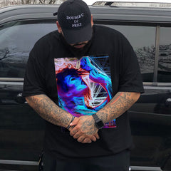 Plus size short sleeve trendy casual round neck T-shirt