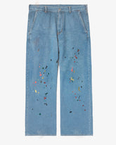 Plus Size Boys 2025 Fashion Street Ink Print Jeans