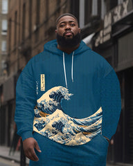 Men's Big & Tall The Great Wave off Kanagawa Hoodie Set