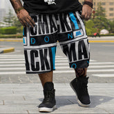 Big Men's Trendy Streetwear Letter Sports Casual Shorts