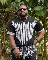 Big Shot. Revenge Printed Suit Short Sleeve Trousers 2