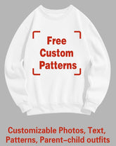 Custom Plus Size Sweatshirt (You Can Upload Pictures, Text, Logo, Etc. To Customize Your Interesting Sweatshirt)