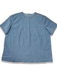 Plus Size Men's Daily Leisure Washing Water Solid Color Denim T-shirt