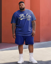 Plus Size Men's Polo 67 Two-Piece Set