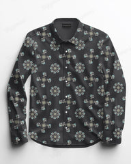 Vintage Business Long Sleeve Lapel Shirt Men's Plus Size