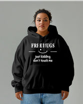 Cotton Material-Simple Smile Loose Oversized Hoodie