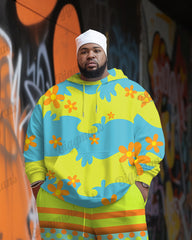 Men's Big & Tall Scooby Doo Floral Print Hoodie Set