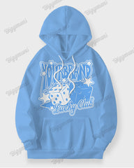 Men's Big and Tall Dice Stars lucky Club Hoodie Two-Piece Set